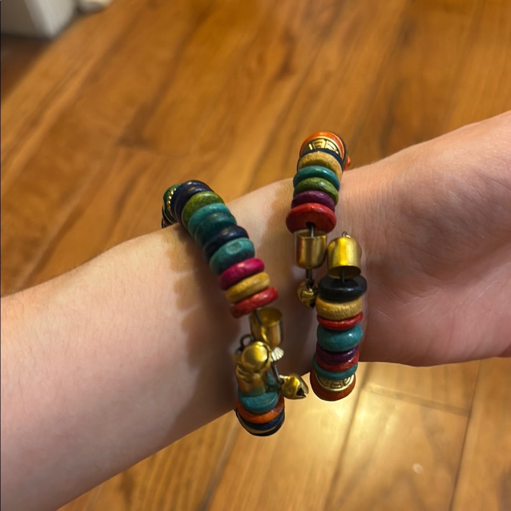 Tropical Beaded Bracelet Set with Bells (2 for $25, 3 for $30)